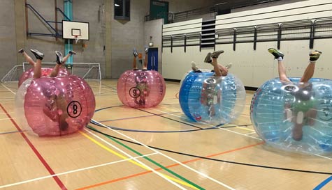Bubble Football and Dodgeball